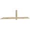 Ekena Millwork Eugene Rough Sawn Timber Gable Bracket, Douglas Fir, 108"W x 22"H x 2"D x 4"F, 5/12 Pitch GBW108X22X0204EUG00RDF - alternate 5